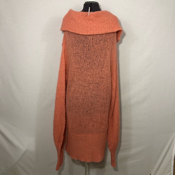 Free People Ophelia Pullover Alpaca Oversized Knit Sweater in Peach M - Picture 12 of 16